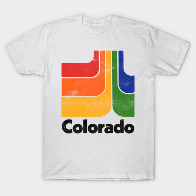 Colorado  // Original Minimalist Style Retro Graphic Design T-Shirt by DankFutura